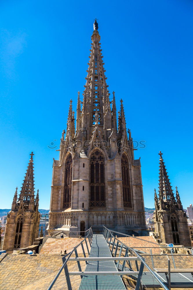 Similar – Image, Stock Photo Cathedral of the Holy Cross, Barcelona