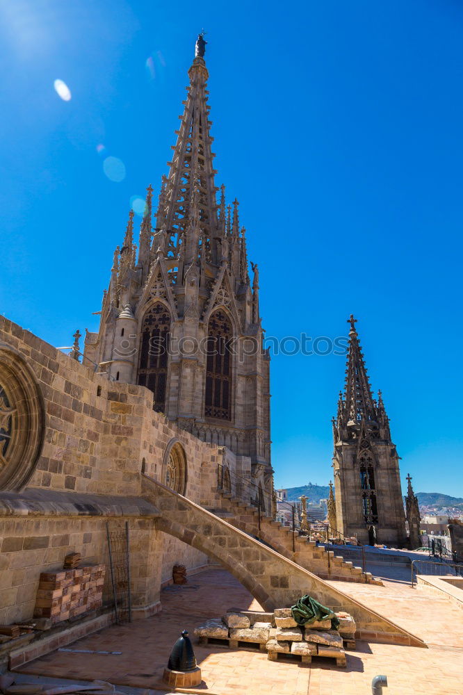 Similar – Image, Stock Photo Cathedral of the Holy Cross, Barcelona