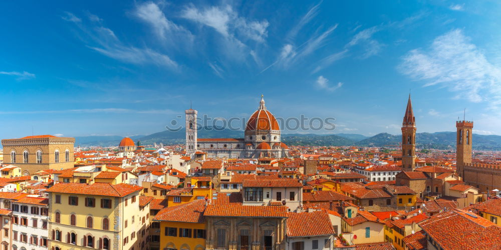 Similar – Image, Stock Photo The view of the roofs of Florence with the cathedral