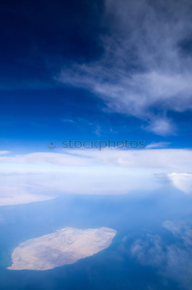 Image, Stock Photo Mountains ridge in clouds