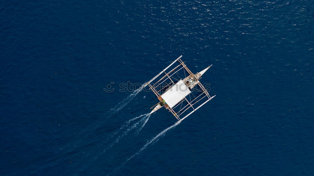 Similar – Sailing boat on blue Lake Garda II