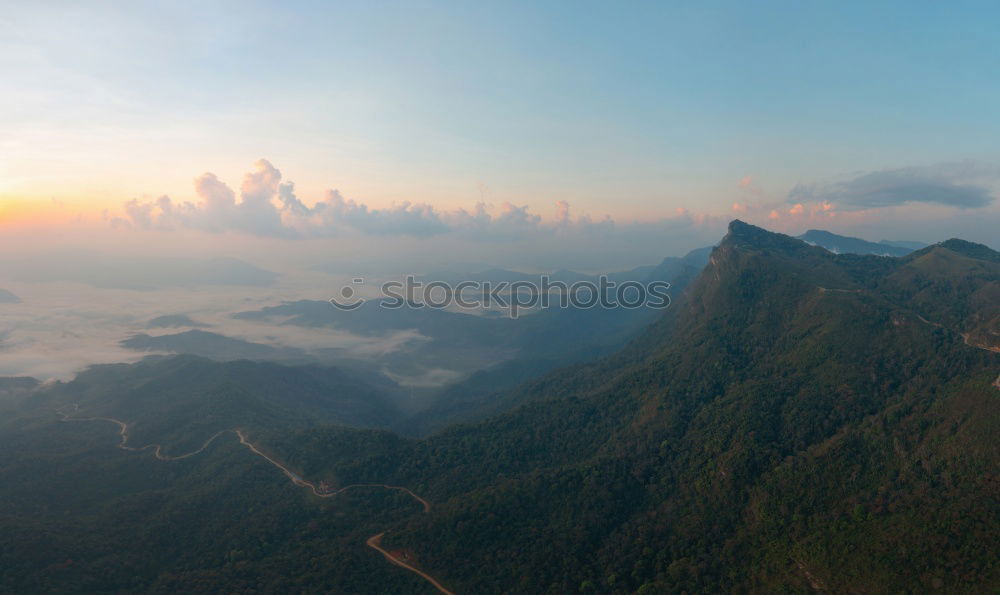 Similar – Two active volcanoes in Java, Indonesia