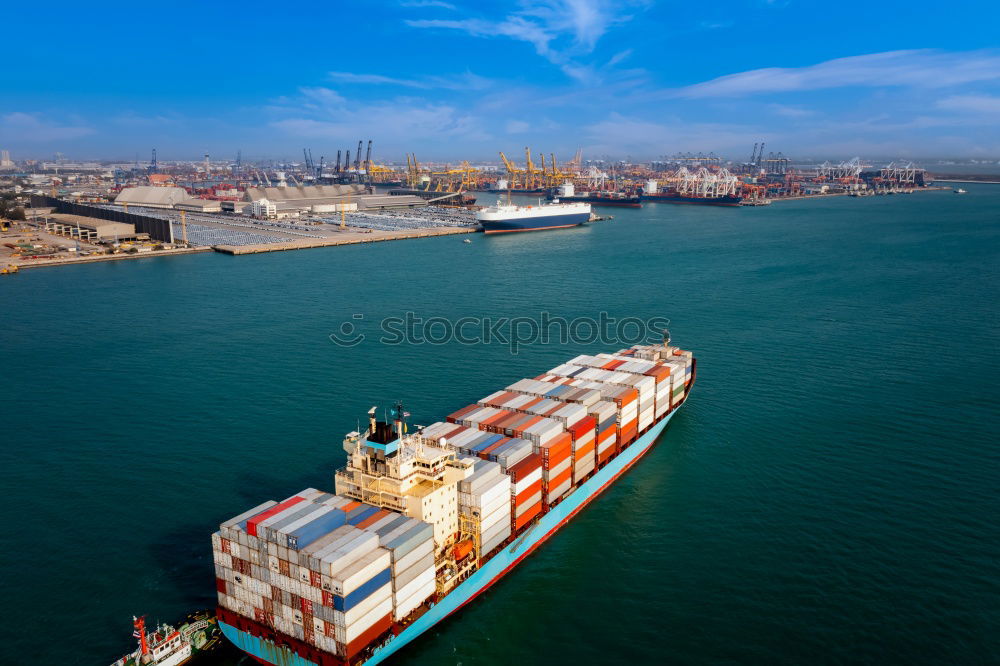 Similar – Image, Stock Photo harbor Harbour Container