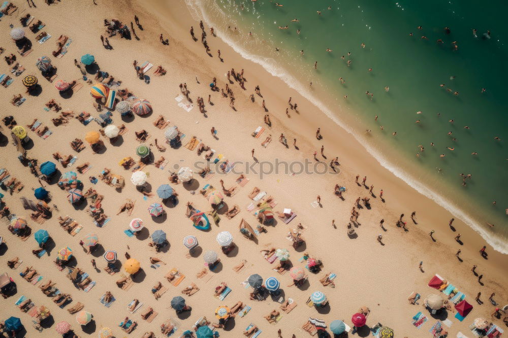 Similar – Resting on the beach of Nazaré