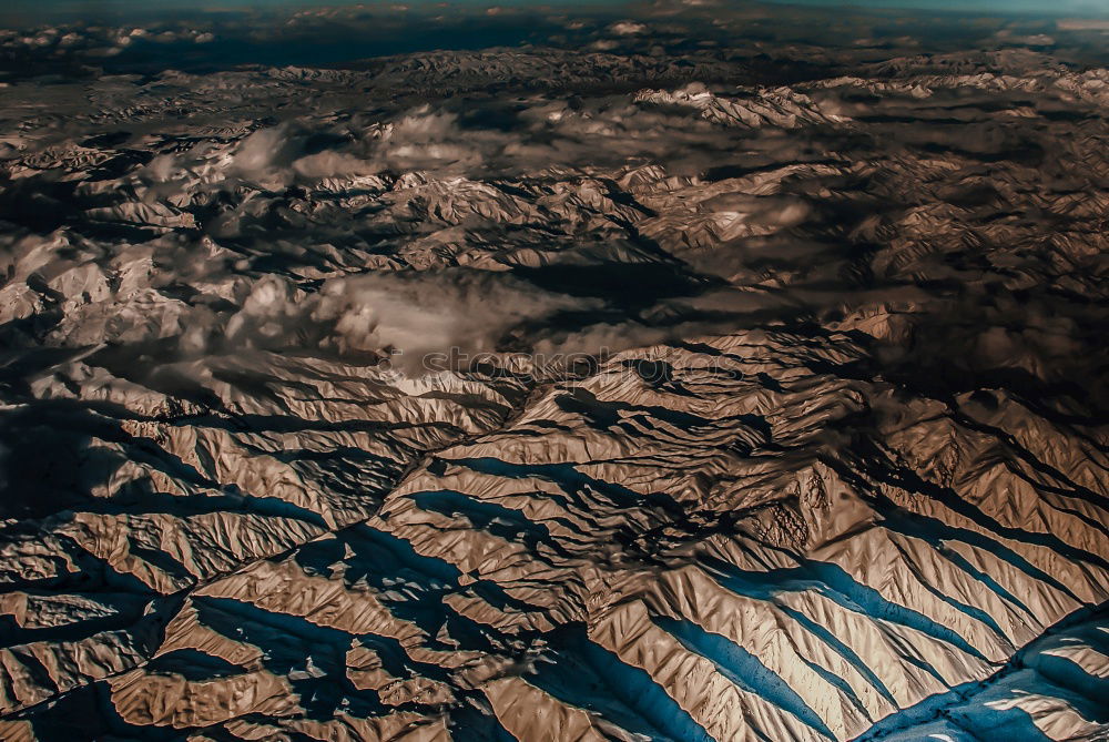 Similar – Picturesque view of snowy mountains