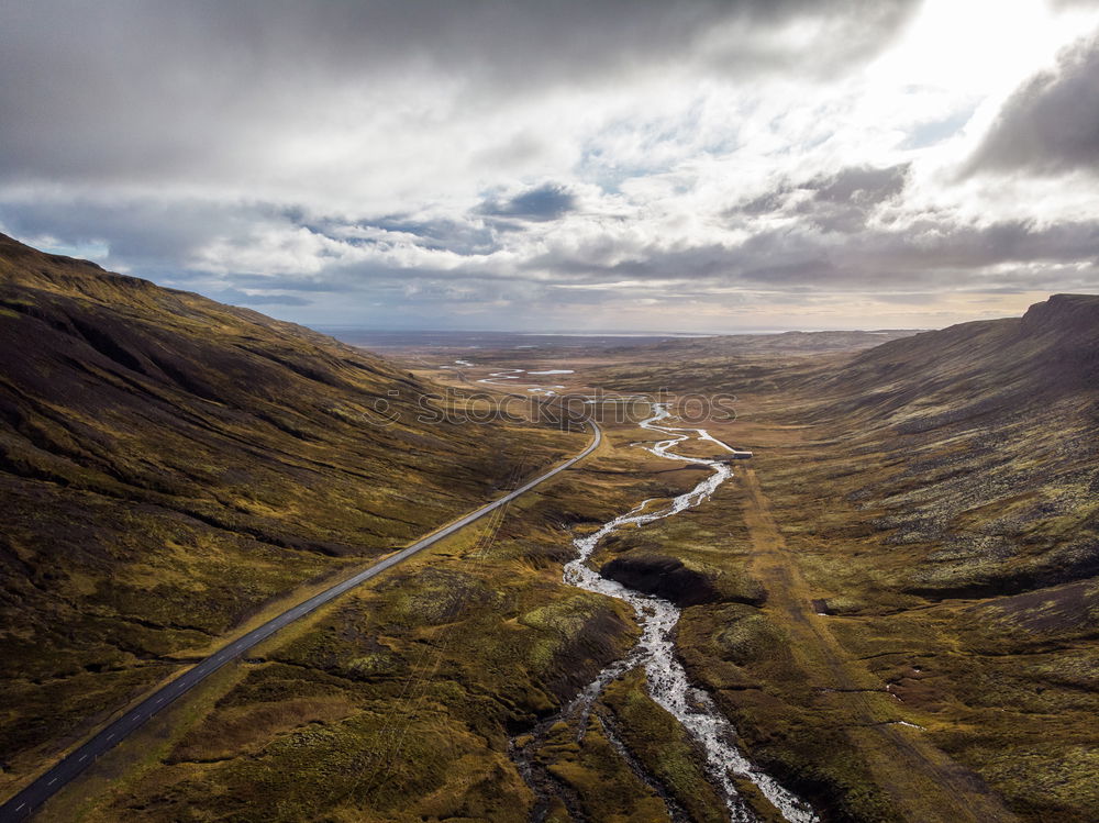 Image, Stock Photo Curvy road in mountains, Trollstigen, Norway