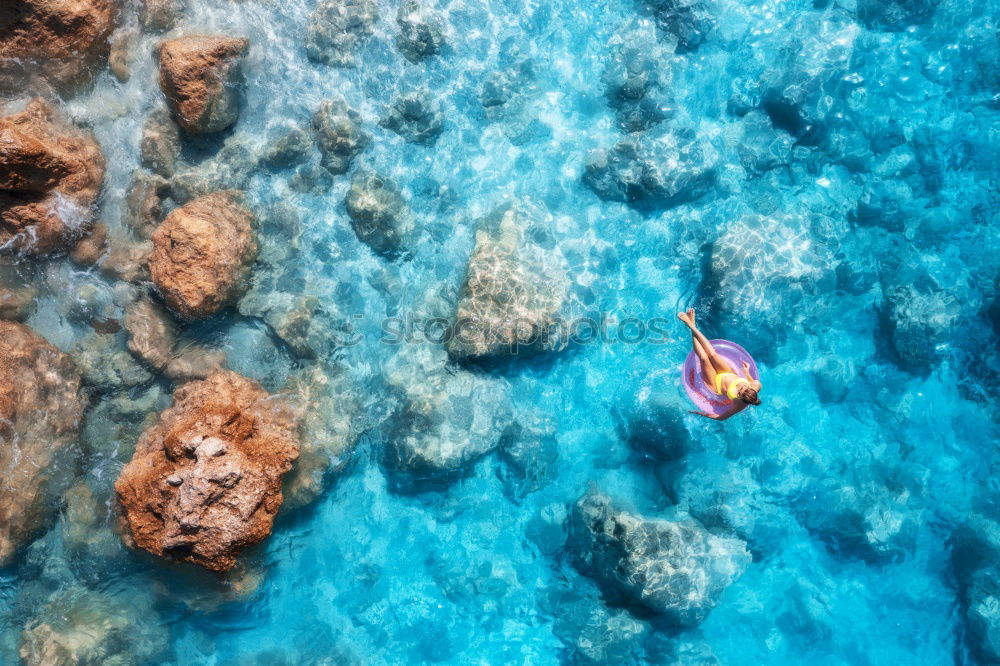 Image, Stock Photo Floating kayak Relaxation