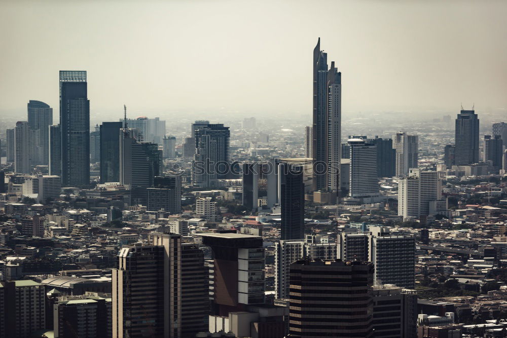 Similar – Image, Stock Photo Bangkok skyline at sunset panorama