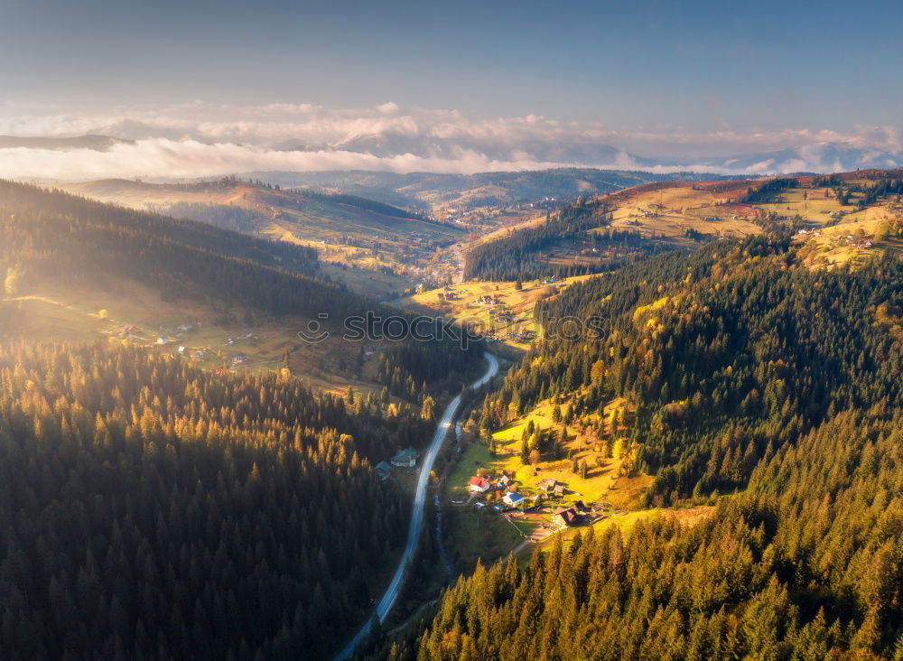 Similar – Image, Stock Photo Moselle Wine Landscape in Bright Autumn Colours