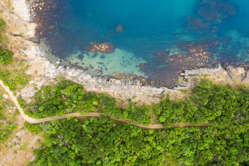 Similar – Praia da Boneca Algarve Lagos Portugal coastline from above aerial view drone shot coast Atlantic coast from above outdoor view sea cave seascape