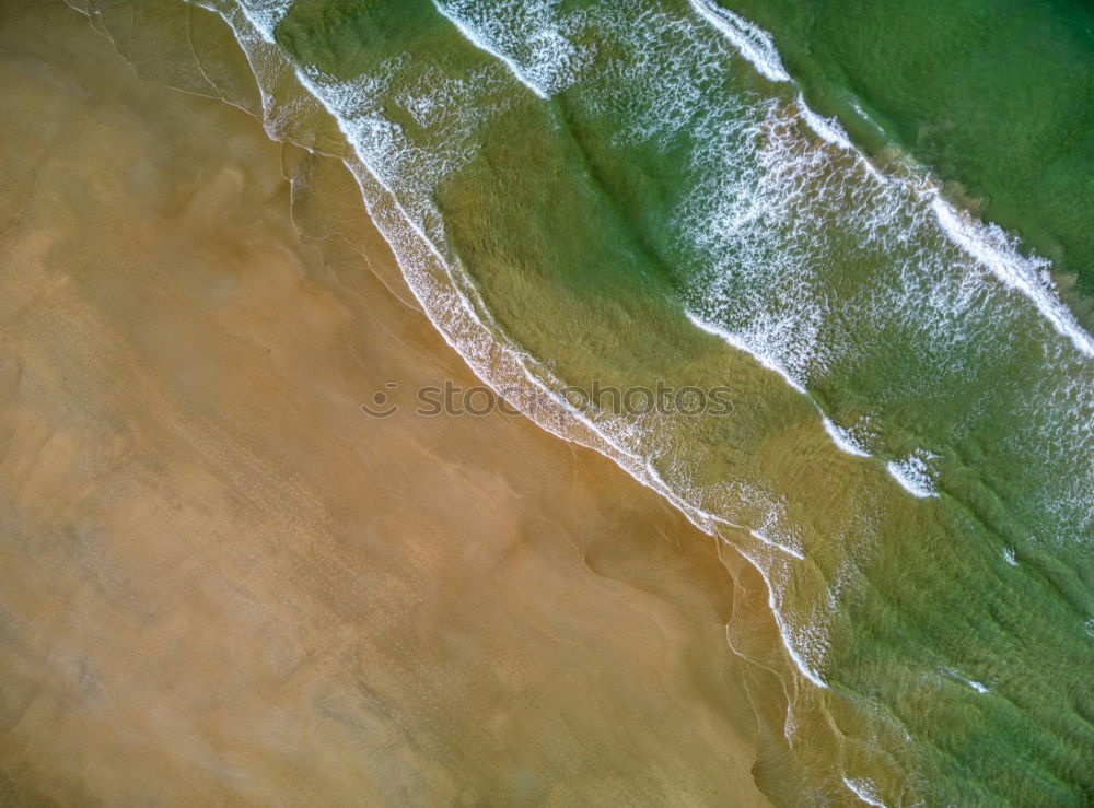 Image, Stock Photo Beautiful aerial view of a beach with waves