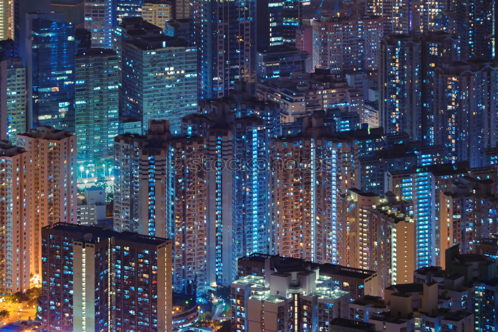 Similar – Image, Stock Photo Skyline Bangkok at night