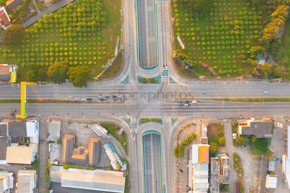 Image, Stock Photo Street View From The Sky