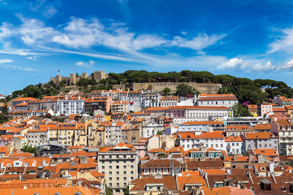 Similar – Image, Stock Photo Panoramic View Of Downtown Lisbon Skyline In Portugal