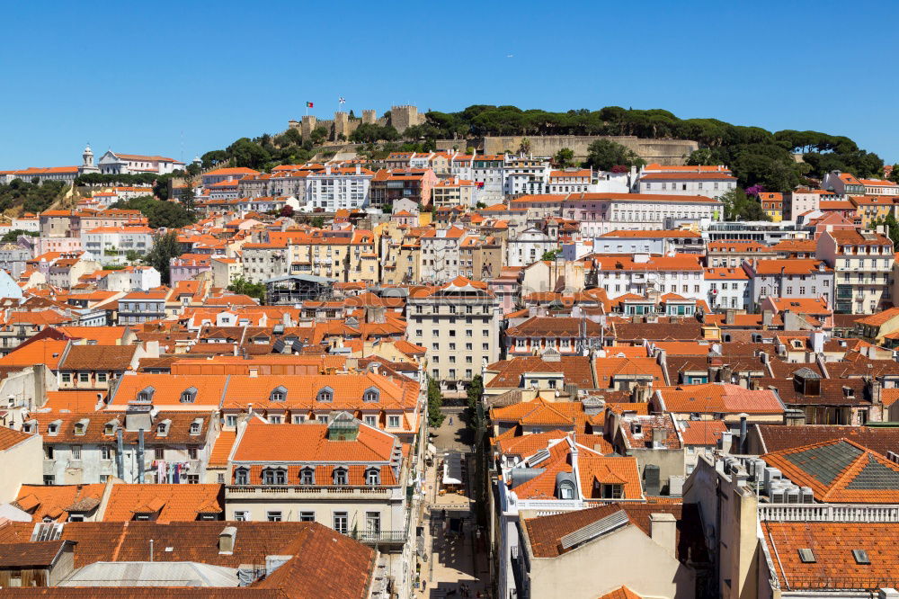 Similar – Image, Stock Photo Panoramic View Of Downtown Lisbon Skyline In Portugal