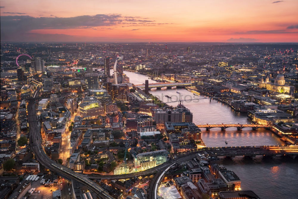 Similar – Image, Stock Photo Cologne skyline twilight