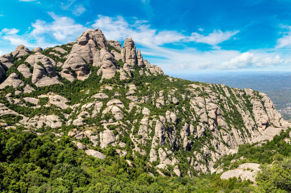 Similar – Landscape with rocks on famous Montserrat mountain