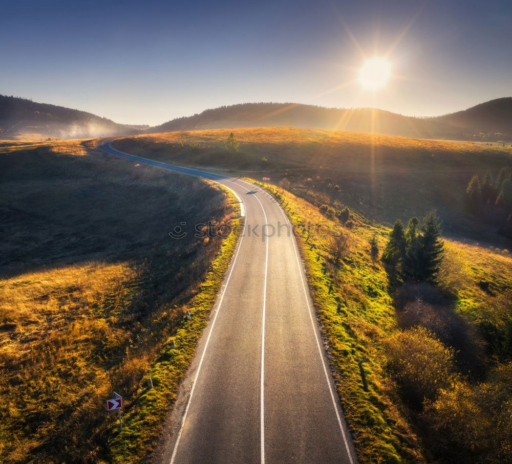 Similar – Image, Stock Photo Sunset in the mountains