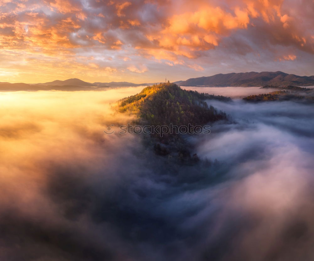 Image, Stock Photo Lilienstein / Elbe Valley / Friedrichsburg