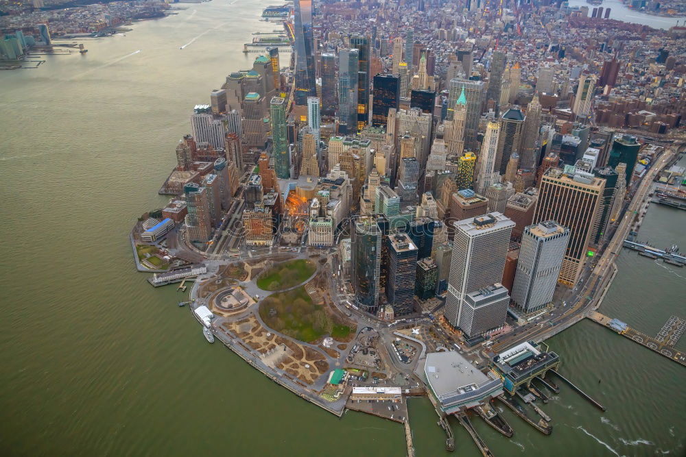 Similar – Image, Stock Photo Skyline New York and Hudson River from above