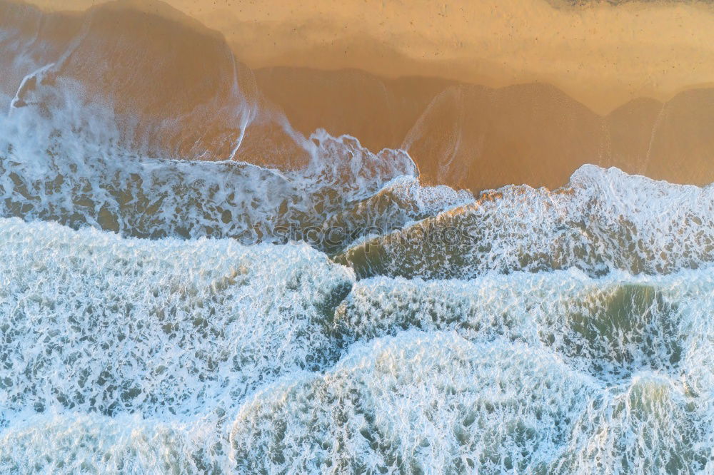 Similar – Image, Stock Photo Beautiful aerial view of a beach with waves