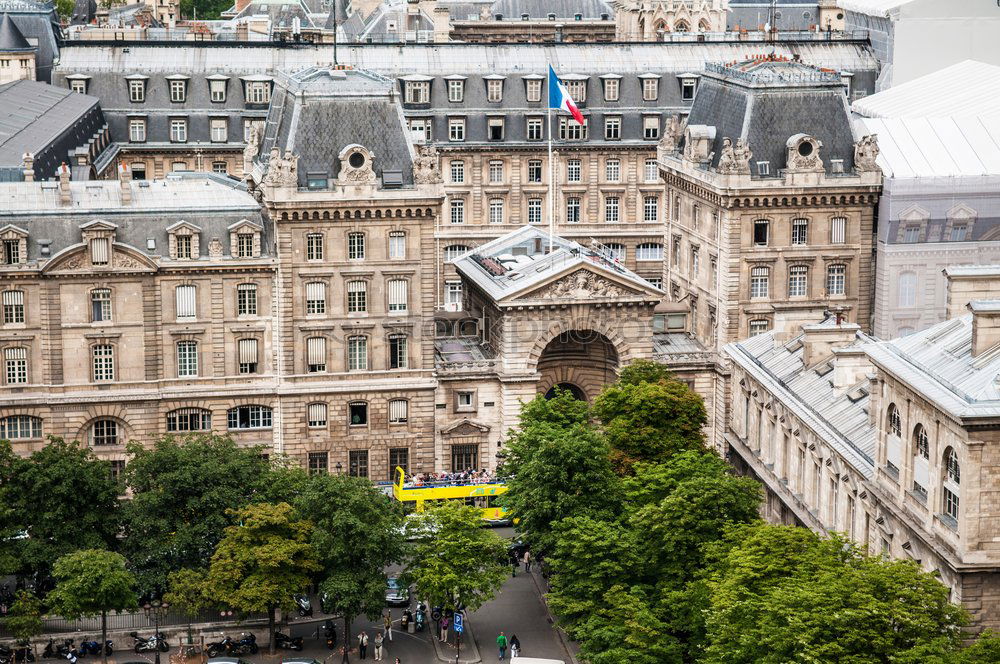 Similar – Paris cityscape with aerial architecture