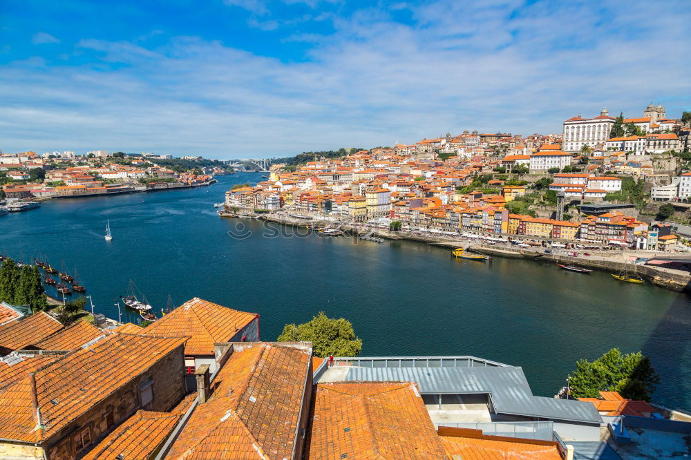 Similar – Image, Stock Photo Historic architecture in downtown of Porto, North Region, Portugal