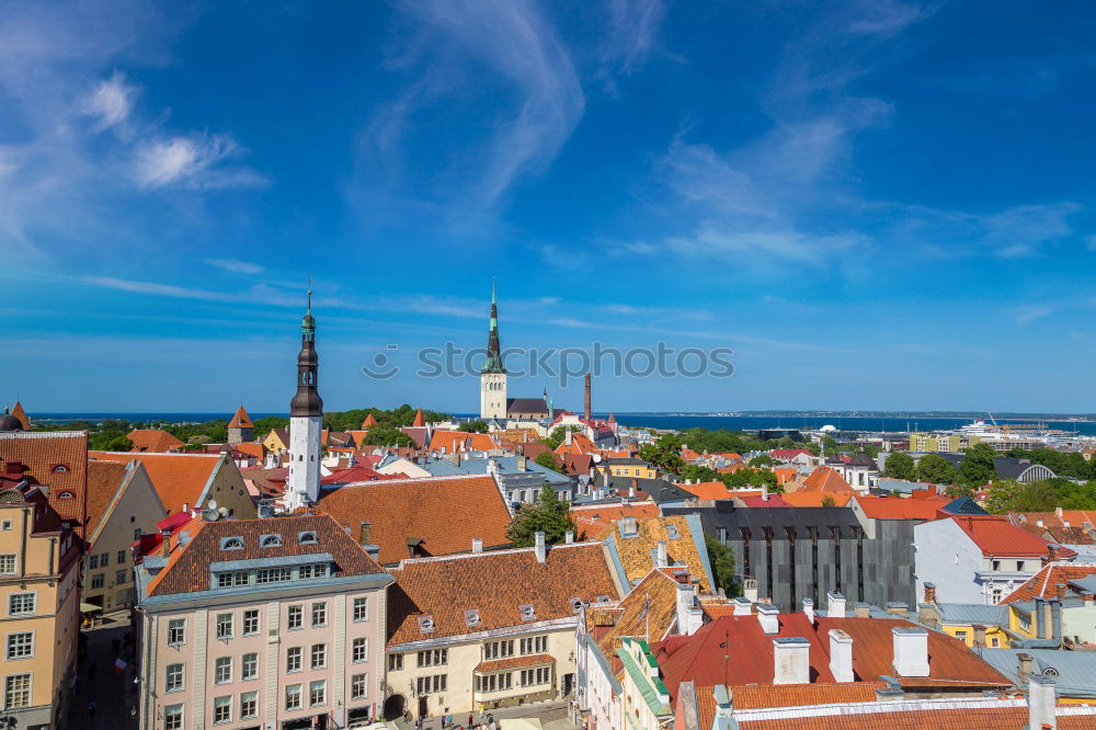 Image, Stock Photo View of the Hanseatic city of Rostock