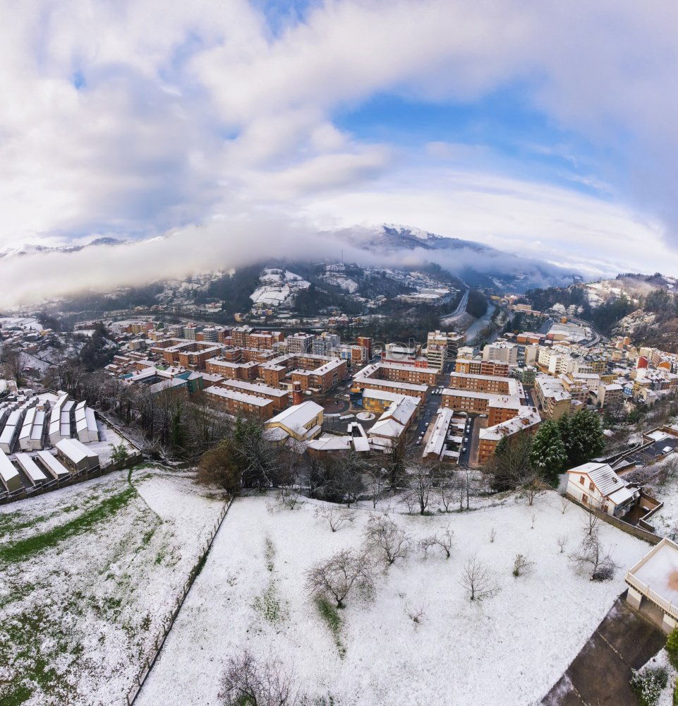 Winter Panorama City of Prizren, Kosovo