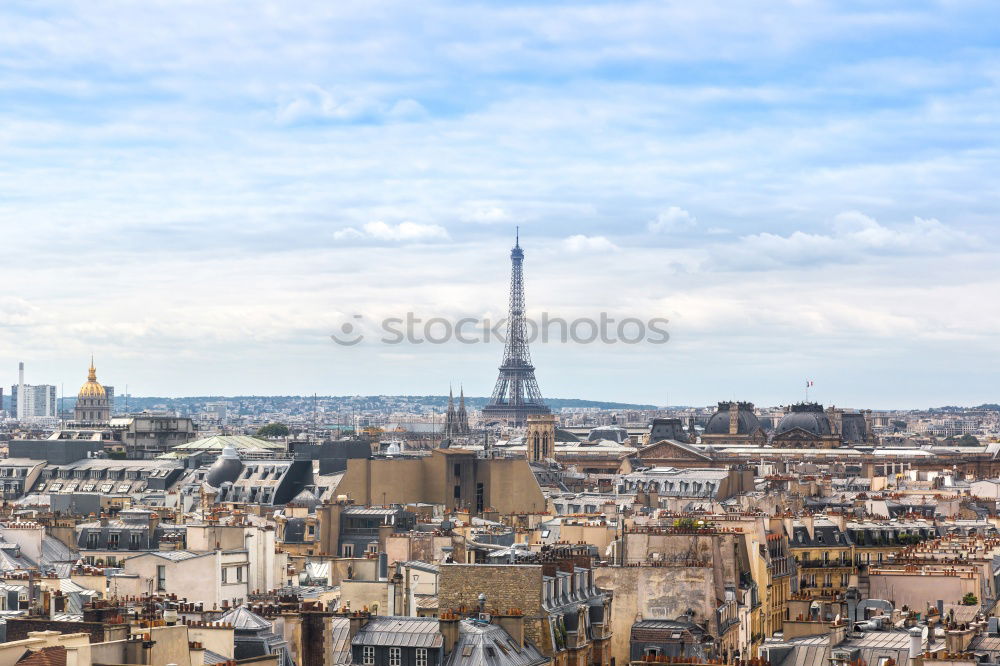 Similar – Paris cityscape with aerial architecture