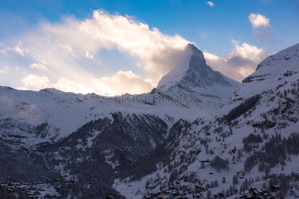 Similar – Sunrise in the Stubai Valley