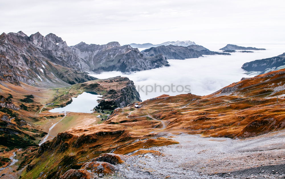 Similar – Berge in Abenddämmerung