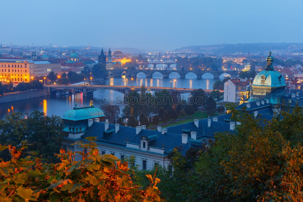 Similar – Boat on the Vltava River, Prague