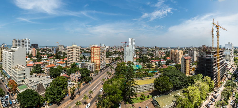 Similar – Image, Stock Photo Panorama prefabricated building