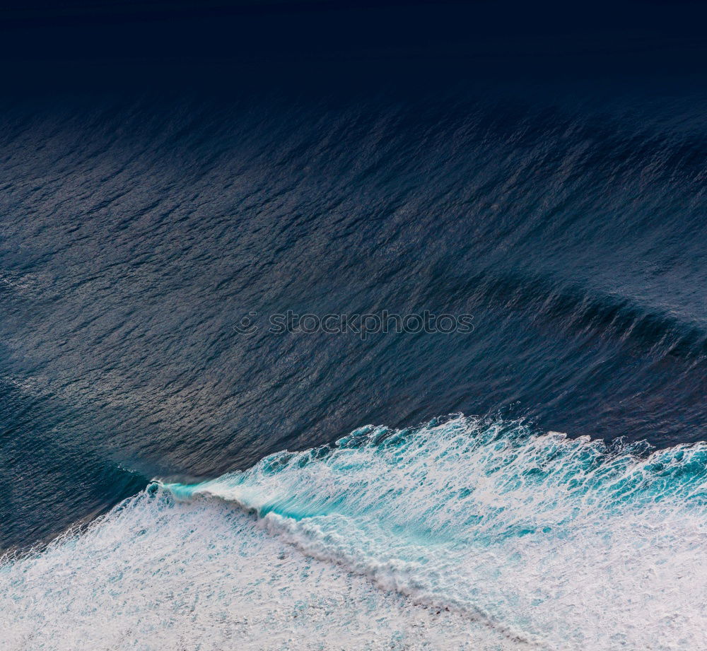 Similar – Image, Stock Photo A lot of sea and a very strong surf on the rocks.