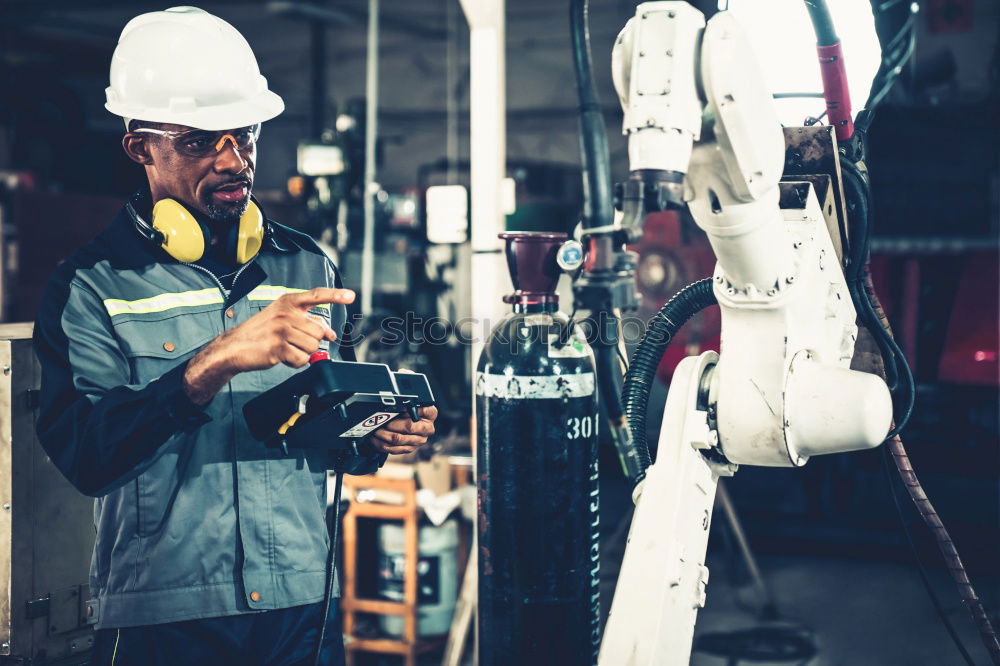 Similar – Image, Stock Photo Welder Work and employment