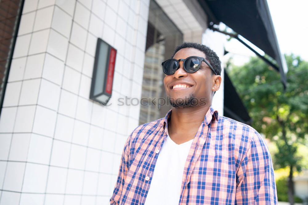 Similar – Barber showing haircut to customer