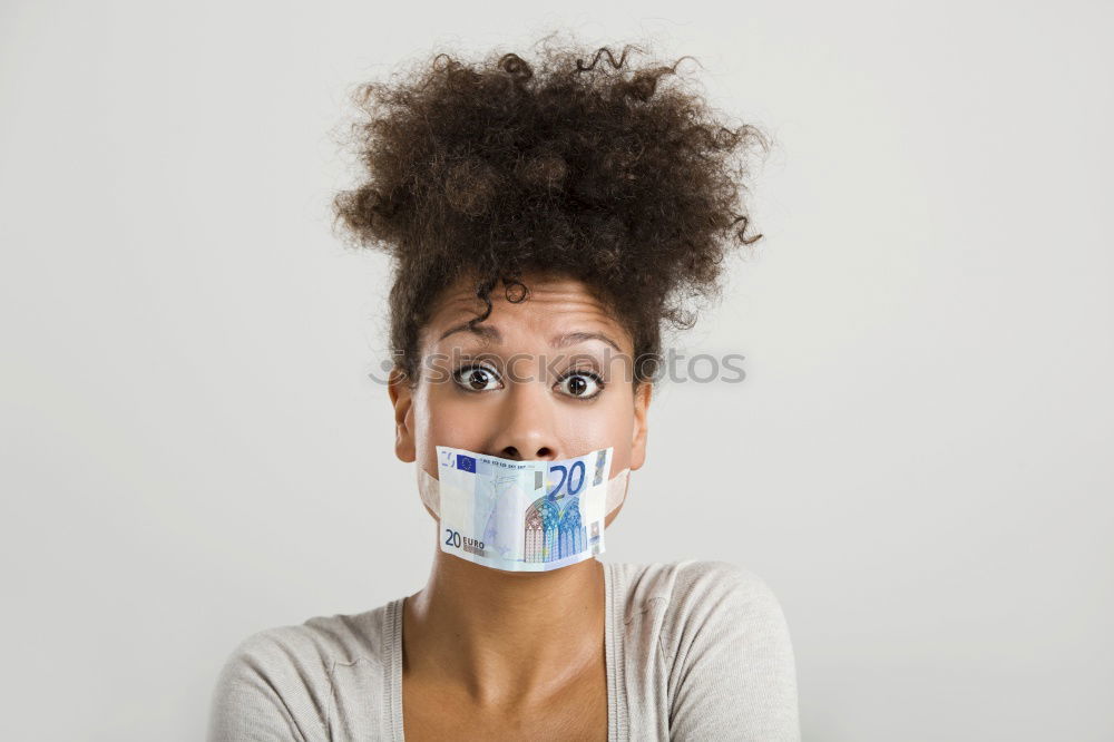 Similar – Image, Stock Photo Woman with face mask and gloves stops the Corona Virus epidemic