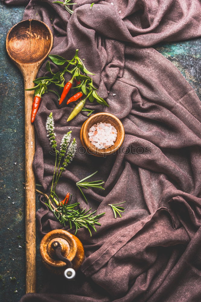 Similar – Image, Stock Photo Mug of healthy turmeric milk drink with ingredients: fresh turmeric roots , spices and honey on dark background, top view.  Hot winter beverage. Immune boosting remedy , detox and dieting concept