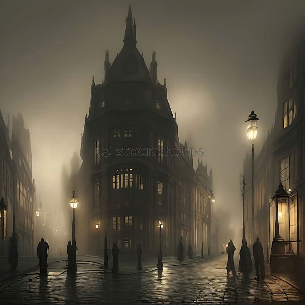 Similar – Edinburgh in the fog