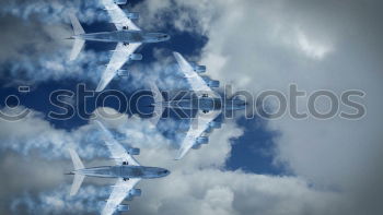 Similar – Image, Stock Photo flying horny Airplane