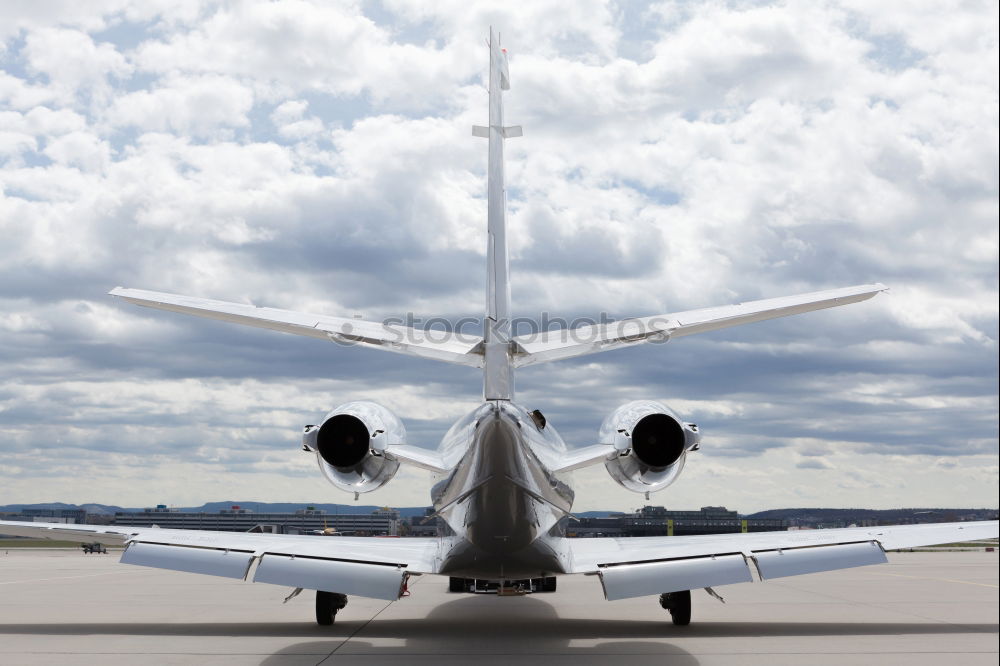 Similar – Image, Stock Photo Private luxury jet at the airport terminal