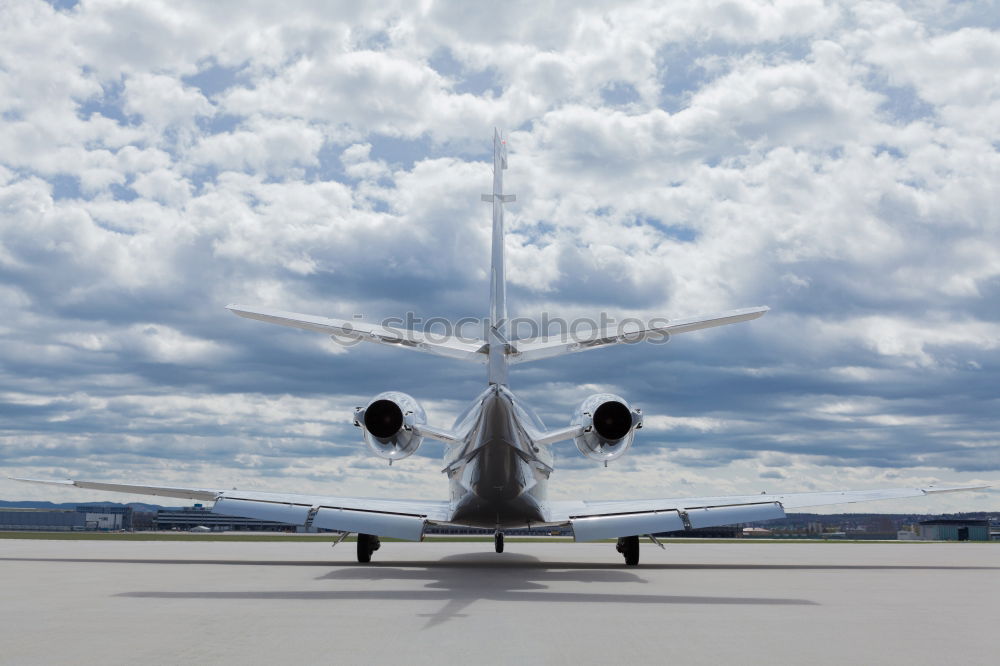 Similar – Image, Stock Photo Private luxury jet at the airport terminal