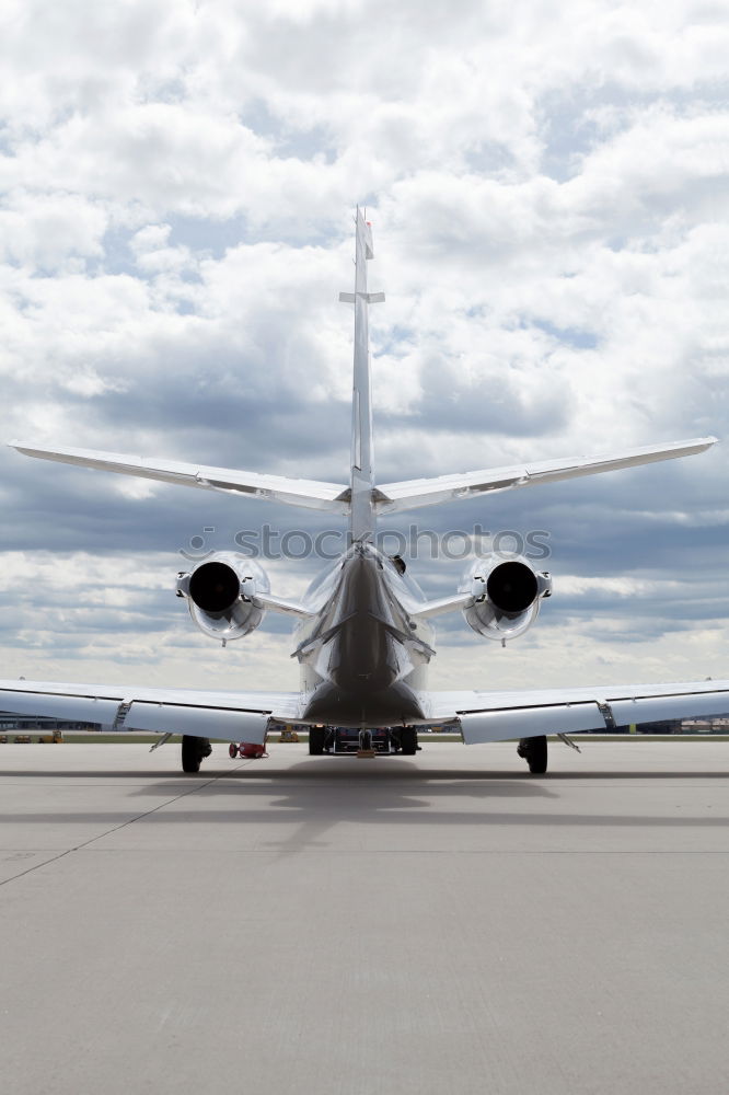 Similar – Image, Stock Photo Private luxury jet at the airport terminal