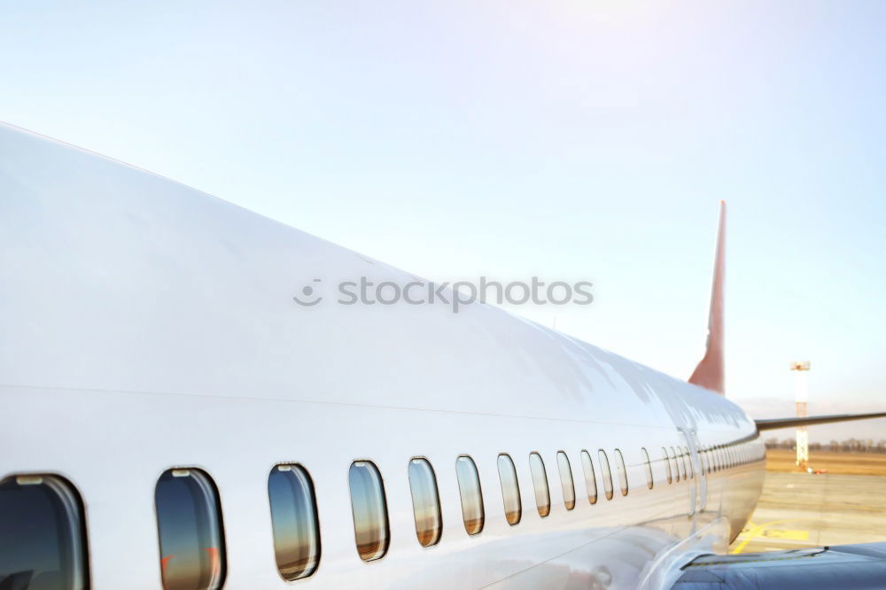 Similar – Image, Stock Photo Private luxury jet at the airport terminal