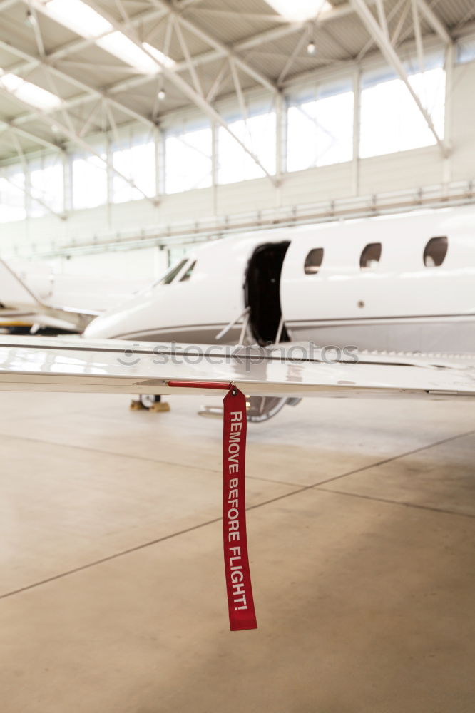 Similar – Private luxury jet at the airport terminal