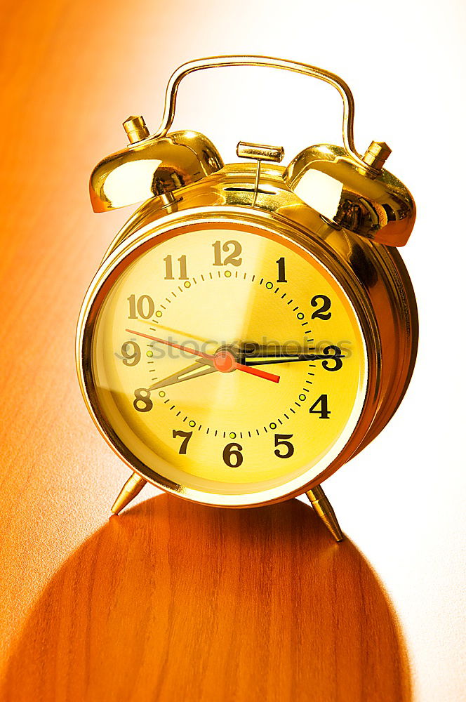 Similar – Image, Stock Photo Close up one red alarm clock over yellow background