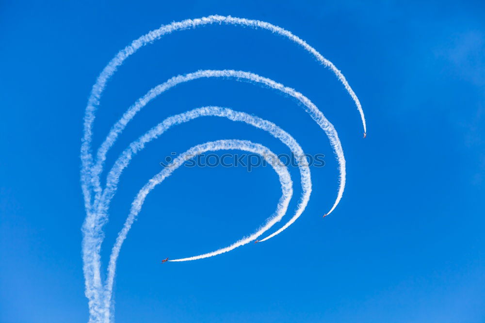 Similar – Image, Stock Photo Sky W, contrails in the blue sky. Queensland. Australia.