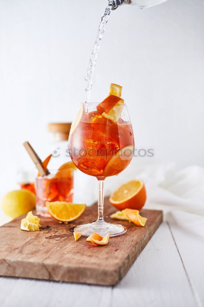 Similar – Image, Stock Photo Delicious soft drink with carrot, lemon and parsley on white table