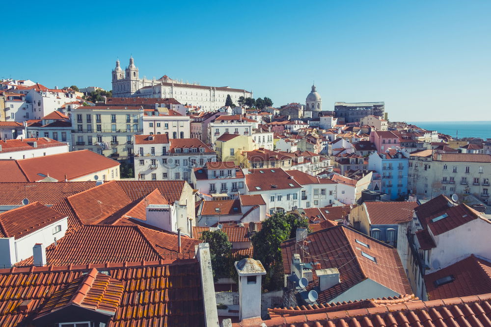 Similar – Image, Stock Photo Downtown Lisbon Skyline Of Old Historical City In Portugal